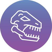 Dinosaurier Fossil Vektor Symbol