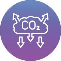 co2 Verschmutzung Vektor Symbol