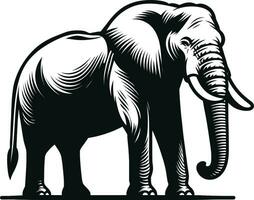 elefant silhuett illustration proffs vektor