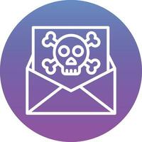 Email gehackt Vektor Symbol