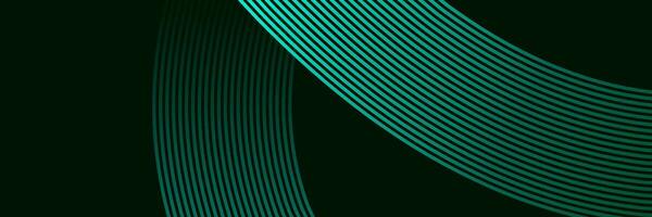 abstrakt elegant Grün aqua Hintergrund mit glühend Linien vektor