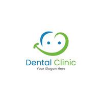 Lächeln Dental Logo Vektor einfach, Dental Illustration.