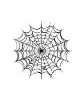 Spinne Netz Silhouette Vektor Illustration