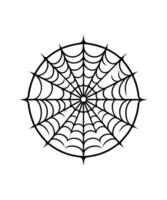 Spinne Netz Silhouette Vektor Illustration