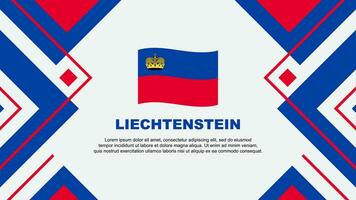 Liechtenstein Flagge abstrakt Hintergrund Design Vorlage. Liechtenstein Unabhängigkeit Tag Banner Hintergrund Vektor Illustration. Liechtenstein Illustration