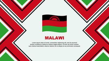 malawi flagga abstrakt bakgrund design mall. malawi oberoende dag baner tapet vektor illustration. malawi vektor
