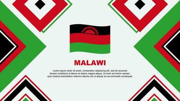 Malawi Flagge abstrakt Hintergrund Design Vorlage. Malawi Unabhängigkeit Tag Banner Hintergrund Vektor Illustration. Malawi Unabhängigkeit Tag