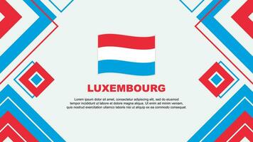 Luxemburg Flagge abstrakt Hintergrund Design Vorlage. Luxemburg Unabhängigkeit Tag Banner Hintergrund Vektor Illustration. Luxemburg Hintergrund