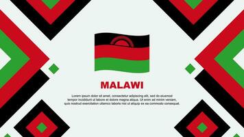 malawi flagga abstrakt bakgrund design mall. malawi oberoende dag baner tapet vektor illustration. malawi mall