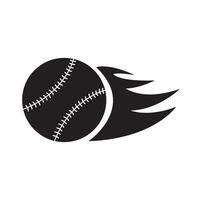 baseboll ikon logotyp vektor design mall