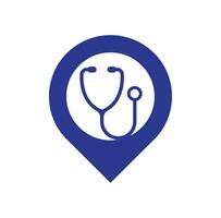 Stethoskop Logo. medizinisch Symbol. Gesundheit Symbol. vektor