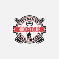 Eishockey Logo Abzeichen und Aufkleber vektor