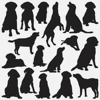 Labrador Retriever Silhouette einstellen vektor