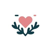 kärlek hjärta symbol ikoner . kärlek illustration vektor hjärtan