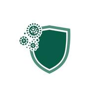 Sicherheit Schild zum Virus Schutz. Coronavirus, 2019. Schild Schutz. Gesundheitswesen Konzept. Sicherheit Logo, System Vektor Symbol