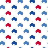 geometrisch nahtlos Muster von das Kontinente von Australien im das Farben von das australisch Flagge vektor