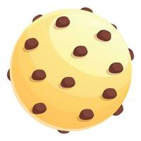 gepunktet Schokolade Ball Symbol Karikatur Vektor. Milch Süßigkeiten Bäckerei vektor