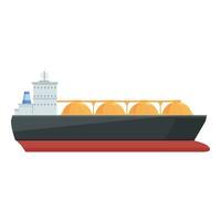 Ladung Marine Transport Symbol Karikatur Vektor. Schiff Träger vektor
