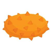gott frukt ikon tecknad serie vektor. friska orange växt vektor