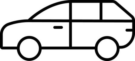 suv Gliederung Vektor Illustration Symbol