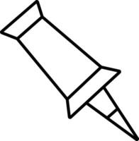 anfügen Stift Gliederung Vektor Illustration Symbol