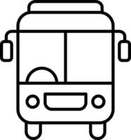 Bus Gliederung Vektor Illustration Symbol