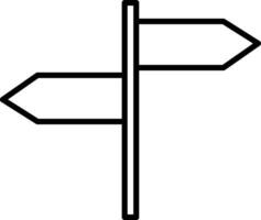 Richtung Zeiger Gliederung Vektor Illustration Symbol