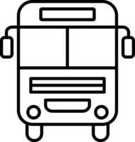 buss översikt vektor illustration ikon