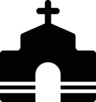 gerundet gefüllt Kirche Symbol vektor