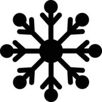 gerundet gefüllt Eis Schnee Symbol. vektor