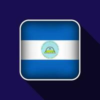 eben Nicaragua Flagge Hintergrund Vektor Illustration