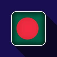 eben Bangladesch Flagge Hintergrund Vektor Illustration