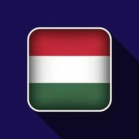 eben Ungarn Flagge Hintergrund Vektor Illustration