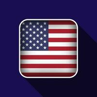 platt USA flagga bakgrund vektor illustration