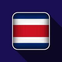 eben Costa Rica Flagge Hintergrund Vektor Illustration