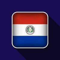 eben Paraguay Flagge Hintergrund Vektor Illustration