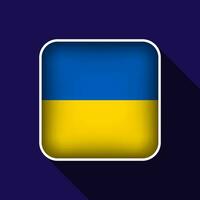 eben Ukraine Flagge Hintergrund Vektor Illustration