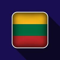 eben Litauen Flagge Hintergrund Vektor Illustration