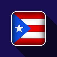 platt puerto rico flagga bakgrund vektor illustration