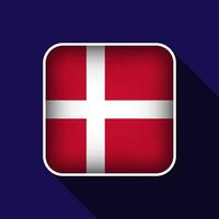 eben Dänemark Flagge Hintergrund Vektor Illustration