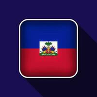 eben Haiti Flagge Hintergrund Vektor Illustration