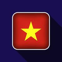 eben Vietnam Flagge Hintergrund Vektor Illustration