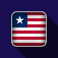 eben Liberia Flagge Hintergrund Vektor Illustration