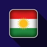eben irakisch Kurdistan Flagge Hintergrund Vektor Illustration