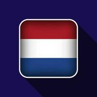 eben Niederlande Flagge Hintergrund Vektor Illustration