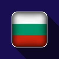eben Bulgarien Flagge Hintergrund Vektor Illustration