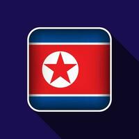 eben Norden Korea Flagge Hintergrund Vektor Illustration