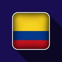 eben Kolumbien Flagge Hintergrund Vektor Illustration