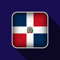 eben dominikanisch Republik Flagge Hintergrund Vektor Illustration