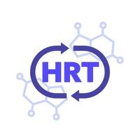 hrt ikon, hormon ersättning terapi vektor